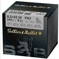 Sellier & Bellot - 6,5x55 SE FMJ - Vrac (x50)